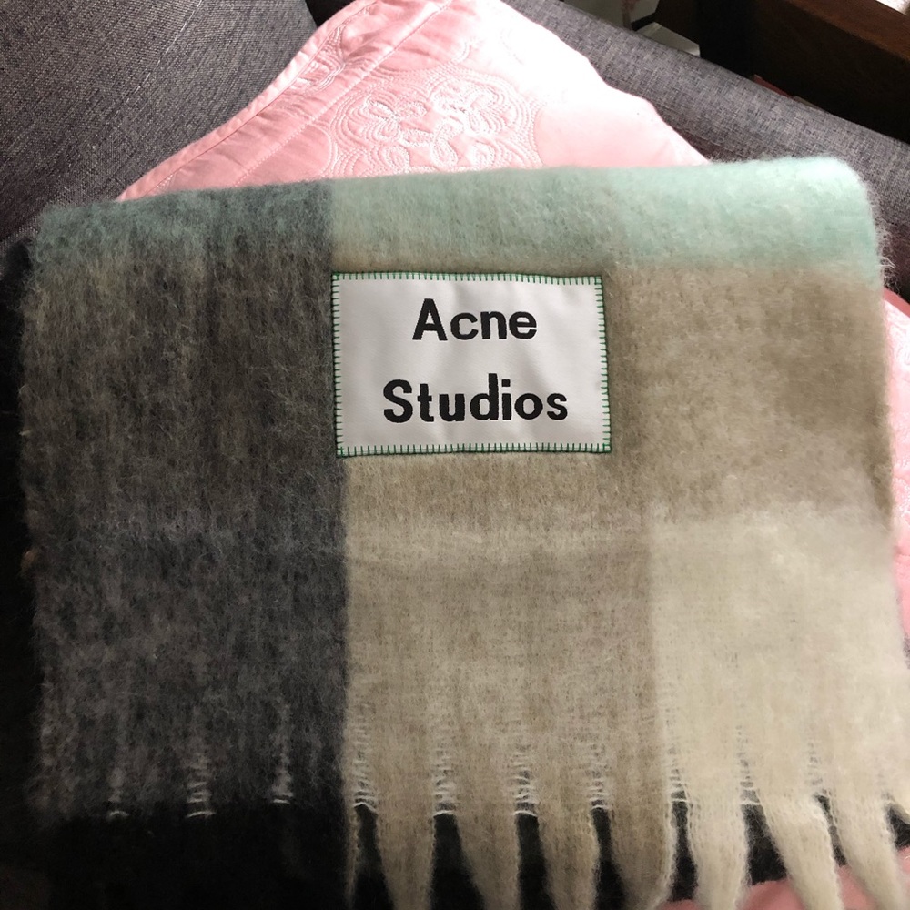 Acne studios check scarf